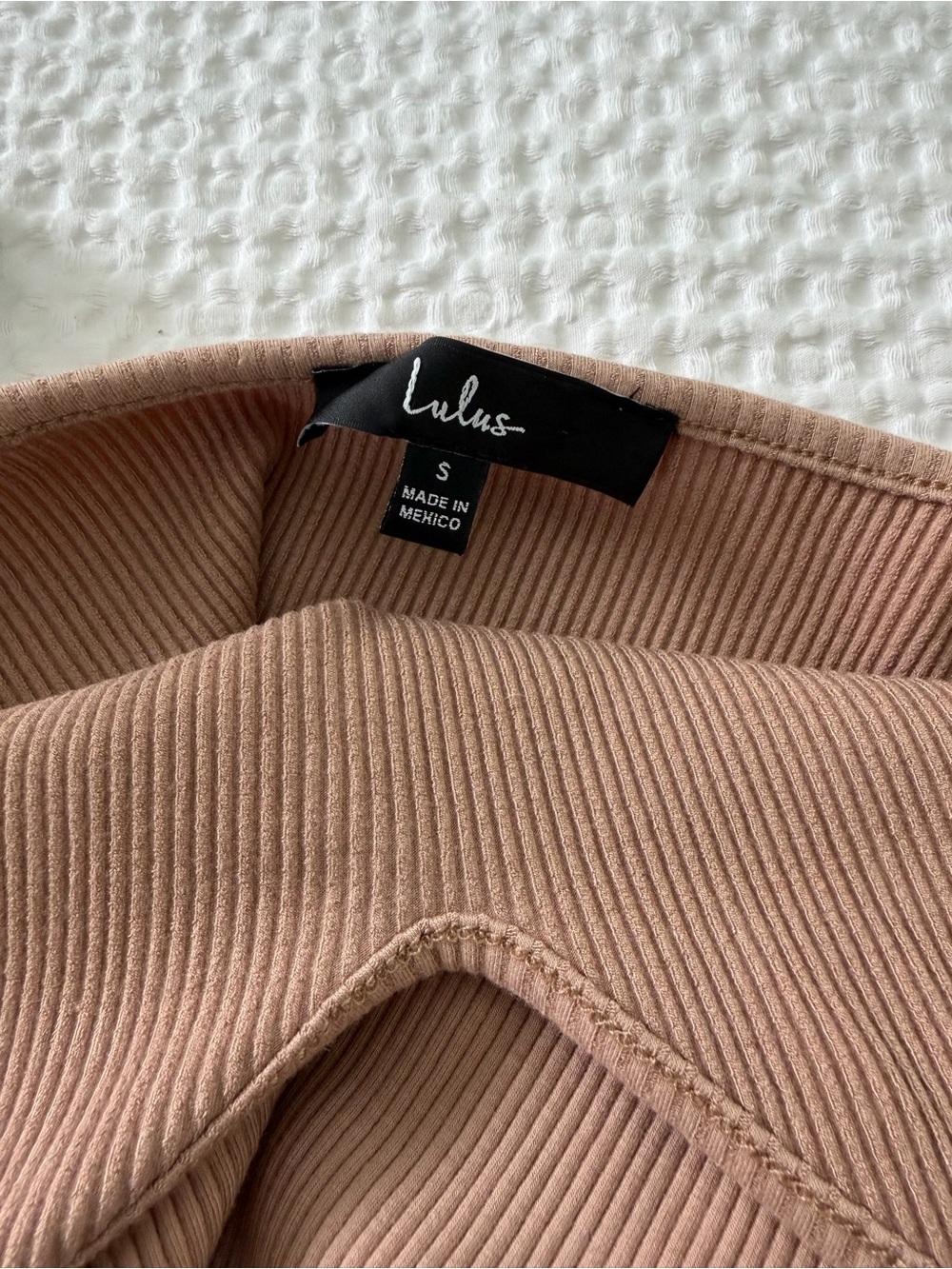 Lulu's Ribbed V-Neck Bodysuit - Picture 3 of 3